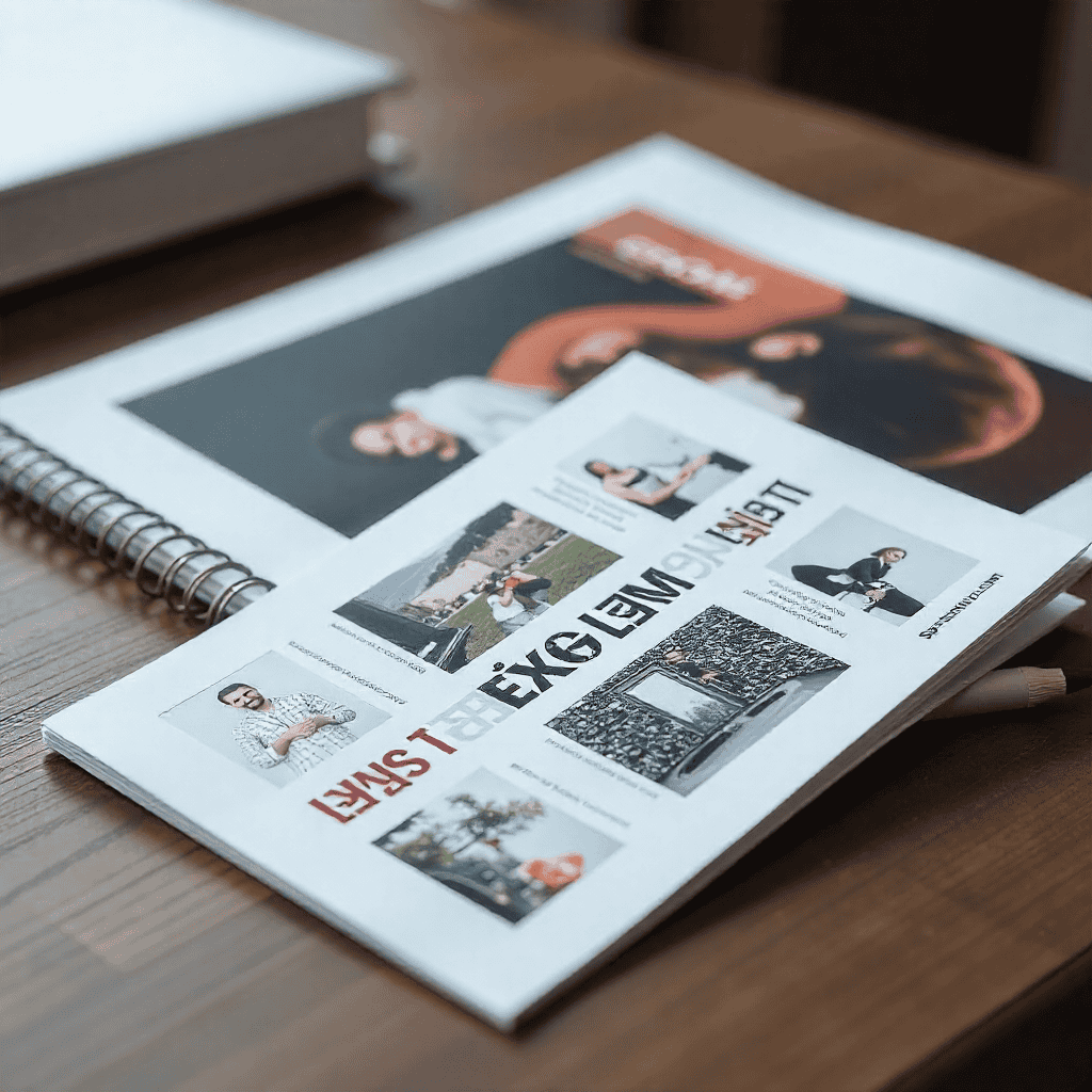 Premium stationery set displayed on a table